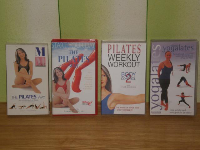 Daiktas Whs/vhs video kasetes su treniruotemis moterims: yoga, pilatesas ir pan.