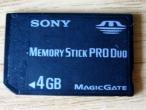 Daiktas SONY memory Stick PRO Duo 4 gb