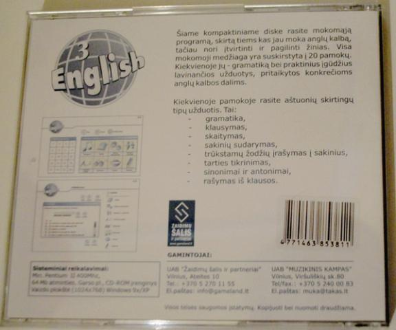Daiktas English 3 CD besitobulinantiems anglų kalbą