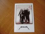 Daiktas Metallica autografai-atvirute  15x10