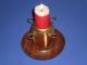 Senovinis medinis su zalvario detalem saukstuku ir zvakes laikiklis (cukrine, kavos dezute) Kėdainiai - parduoda, keičia (1)