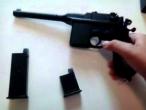 Daiktas Mauser C96 metalinė replika - šaudanti šratais - airsoft - naujas - atpigo