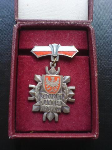 Daiktas garbės ženklas už indėlį į Varšuvos provincijos plėtrą (sidabro sp.)
