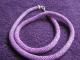 Violetiniai megzti karoliai Gargždai - parduoda, keičia (2)