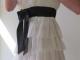 Nauja balta suknelė su juodu kaspinu  Vilnius - parduoda, keičia (4)