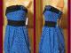 Mėlyna suknelė su baltomis širdutėmis Šiauliai - parduoda, keičia (1)