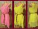 Koralinė ir geltona suknelė priekis trumpesnis Šiauliai - parduoda, keičia (1)