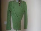 Daiktas Žalias, sujuosiamas megztinukas, s dydis, platėjančios rankovės