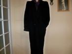 Daiktas Stilingas juodas retro stiliaus vilnonis paltas