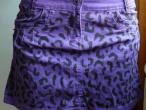Daiktas DIY violetinis leopardinis sijonas