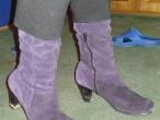 Daiktas zomšiniai violetiniai batai