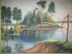 Daiktas Baliuko paveikslas "Peizažas su pušimis"