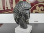 Daiktas Sunkaus sustiprinto plastiko pluošto statulėlė Antikos graiko galva ant marmurinio pagrindo. 