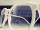 dideli baltos spalvos akiniai su permatomais stiklais O.O Vilnius - parduoda, keičia (2)