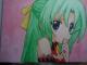 Miela anime mergina (paveikslas 80x60cm) Panevėžys - parduoda, keičia (1)