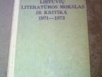 Daiktas lietuviu literaturos mokslas ir kritika 1971-1973 