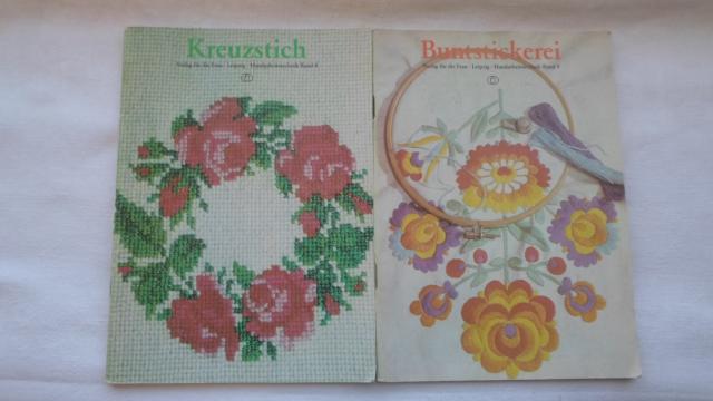 Daiktas Dvi knygelės su siuvinėjimo schemomis vokiečių kalba
