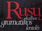 Daiktas Rusų kalbos gramatikos lentelė