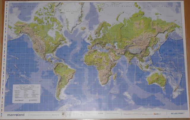 Daiktas Pasaulio žemėlapis (mastelis 1 : 35 000 000)
