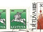 Daiktas Lietuviški ir rusiški pašto ženklai