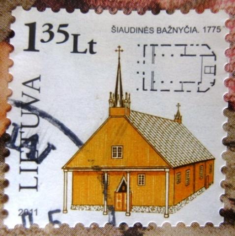Daiktas pašto ženklai bažnyčios