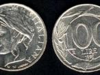 Daiktas Italijos 100 liru 1993m