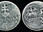 Daiktas Slovakijos 5 kronos 1993m