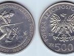 Daiktas Lenkijos 500 zlotu 1989m