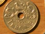 Daiktas norvegija 1 krona 1997m