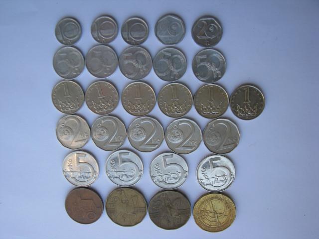 Daiktas Čekijos monetų rinkinys renkantiems pagal metus (059)