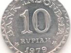 Daiktas 10 rupiah, Indonesia, 1979
