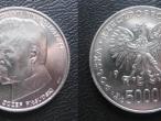 Daiktas 50 000 zł Józef Piłsudski 1988 Sidabras 19,3g