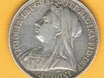 Daiktas Victoria silver florin two shillings 1898 originalas