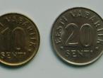 Daiktas Estijos 10 ir 20 sentų, 2006 m.