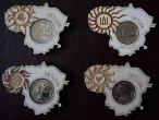 Daiktas Mediniai magnetukai monetai su lietuviška simbolika.