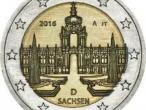 Daiktas 2 euro progine moneta Vokietija 2016 sachsen