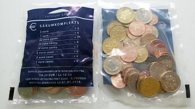 Daiktas Latvijos startinis euru paketas