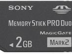 Daiktas ieskau memory stick pro duo atminties korteles