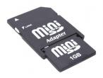 Daiktas Mini sd 1gb + adapteris