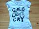 Balta maikutė su užrašu &#039;girls don&#039;t cry&#039; Vilnius - parduoda, keičia (2)