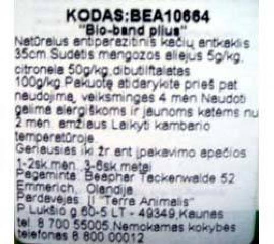 Daiktas Antkakliai nuo erkių ir blusų