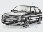Daiktas vw golf II dalys