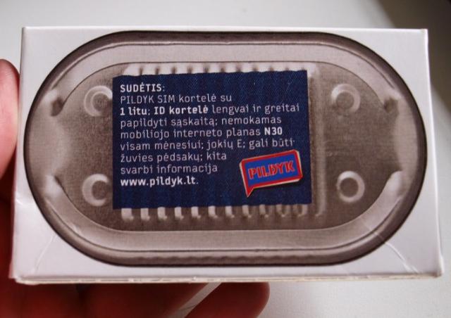 Daiktas Tele2 kortelė