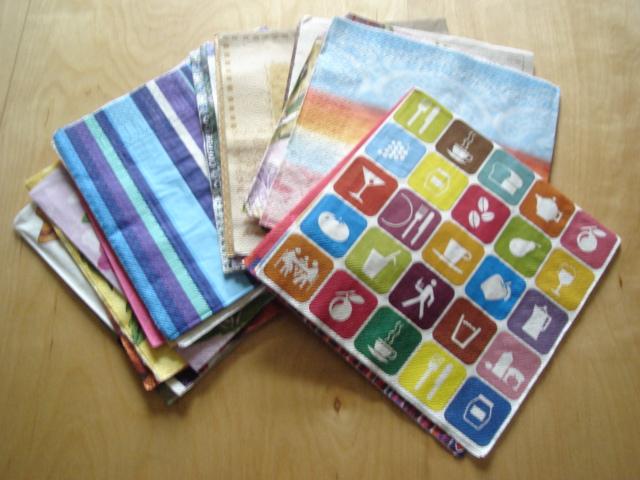 Daiktas 20 skirtingų servetėlių