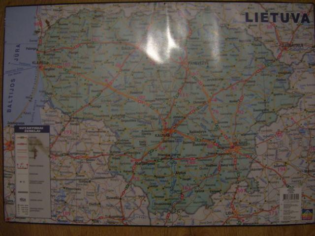 Daiktas Lietuvos zemelapis