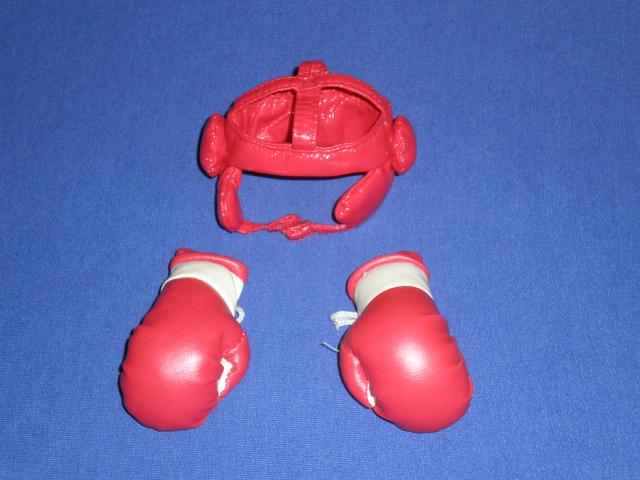 Daiktas Maza odine boksininko kepurele ir pirstines (sportinis suvenyras)