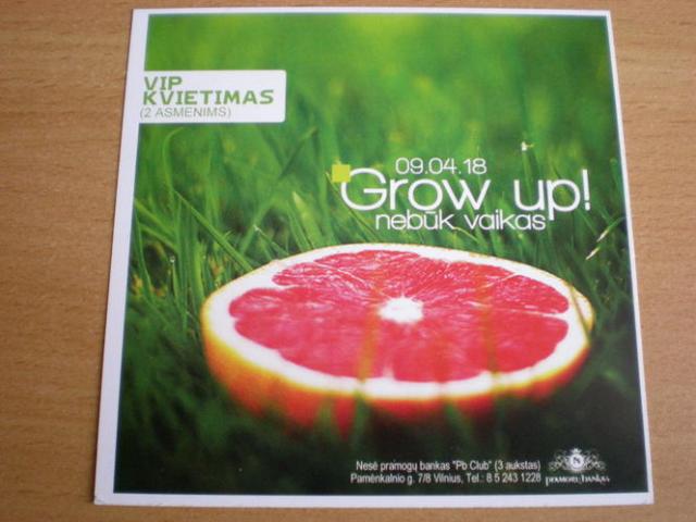 Daiktas VIP pakvietimai