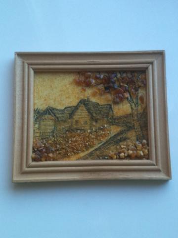 Daiktas Paveikslas su gintaru