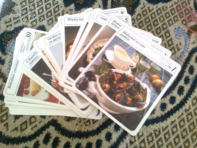 Daiktas Recepų kortelės