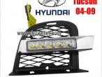Daiktas hyundai tucson 04-09 drl led dienos metu degančios šviesos